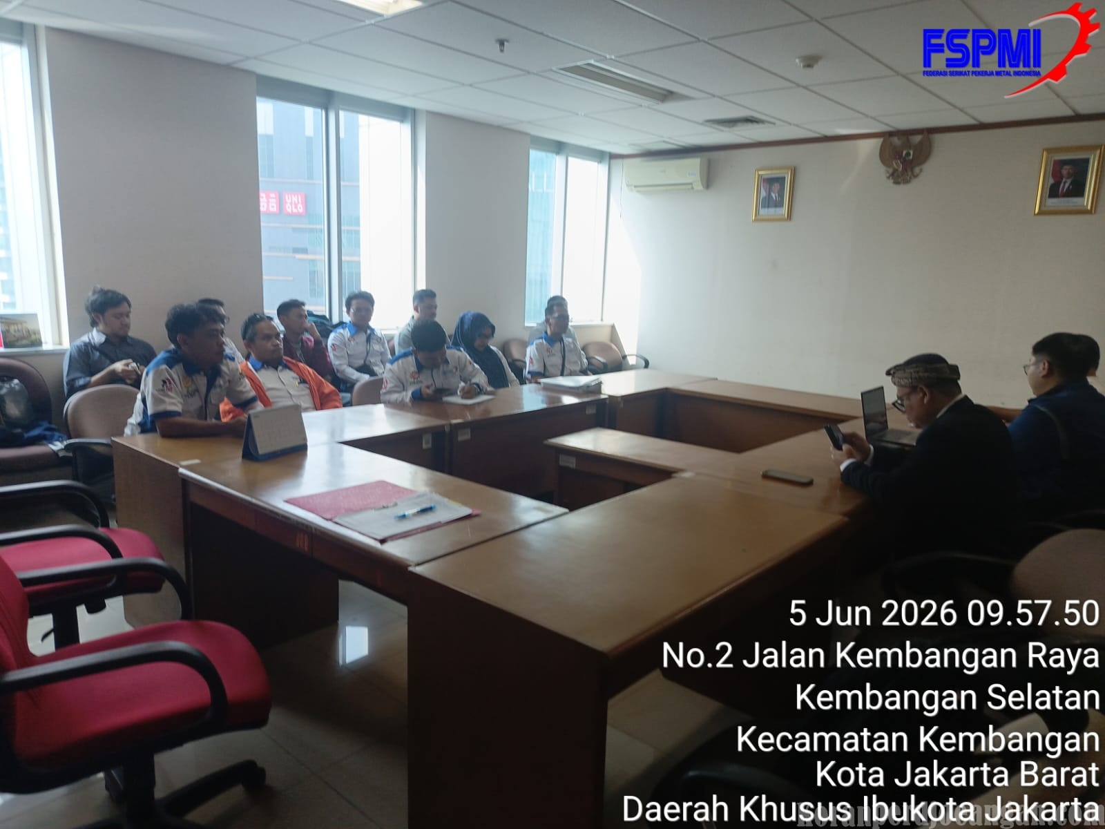 Serikat FSPMI PT Haleyora Powerindo Hadiri Klarifikasi Perselisihan Hubungan Industrial di Sudinakertrans Jakarta Barat