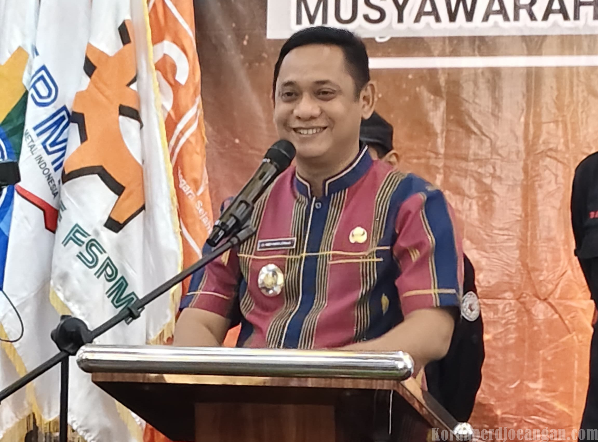 Hadiri Muscablub SPEE FSPMI, Plt. Bupati Bekasi : Buruh Ada Keterwakilan di Tim Percepatan Pembangunan