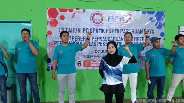 HUT Ke-13, PC SPAMK FSPMI Kabupaten Pasuruan Gelar Turnamen Bulutangkis dan Futsal