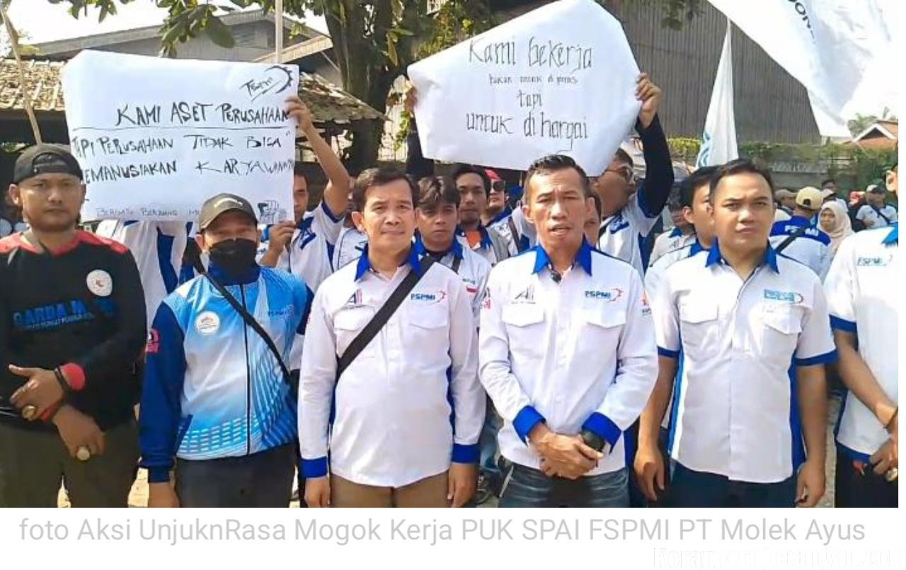 Aksi Unjuk Rasa PUK SPAI FSPMI PT Molex Ayus: Kenaikan Upah 2026 Harga Mati Harus Normatif Sesuai SK Gubernur