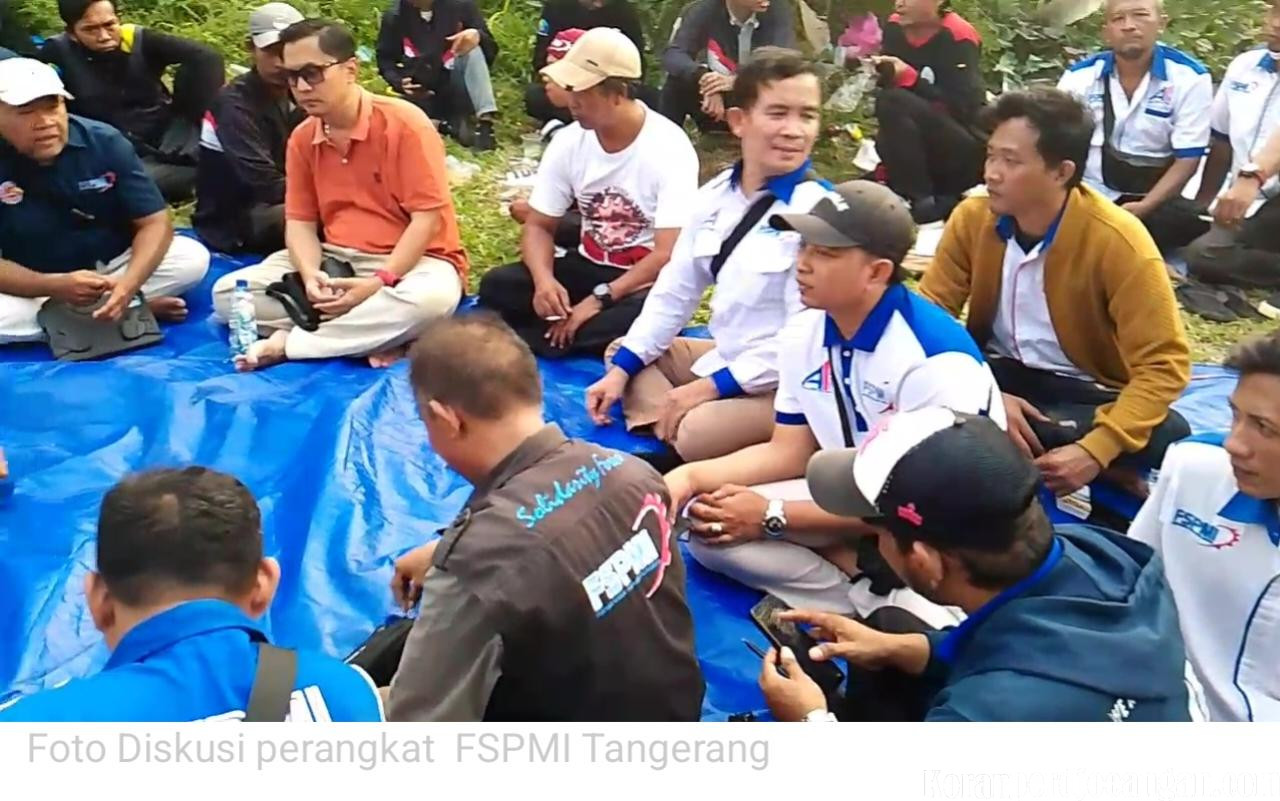 KC Tangerang dan DPW Banten Hadir dalam Aksi Unjuk Rasa PUK SPAI FSPMI PT Molex Ayus