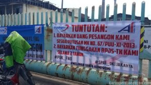 Buruh Eks PT Fng  firna glass Tegaskan Akan Jaga Aset Hingga Hak Pesangon dan BPJS Ketenagakerjaan Dibayarkan