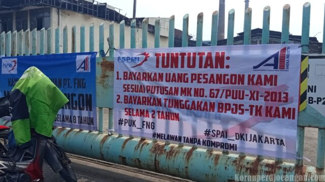 Buruh Eks PT Fng  firna glass Tegaskan Akan Jaga Aset Hingga Hak Pesangon dan BPJS Ketenagakerjaan Dibayarkan