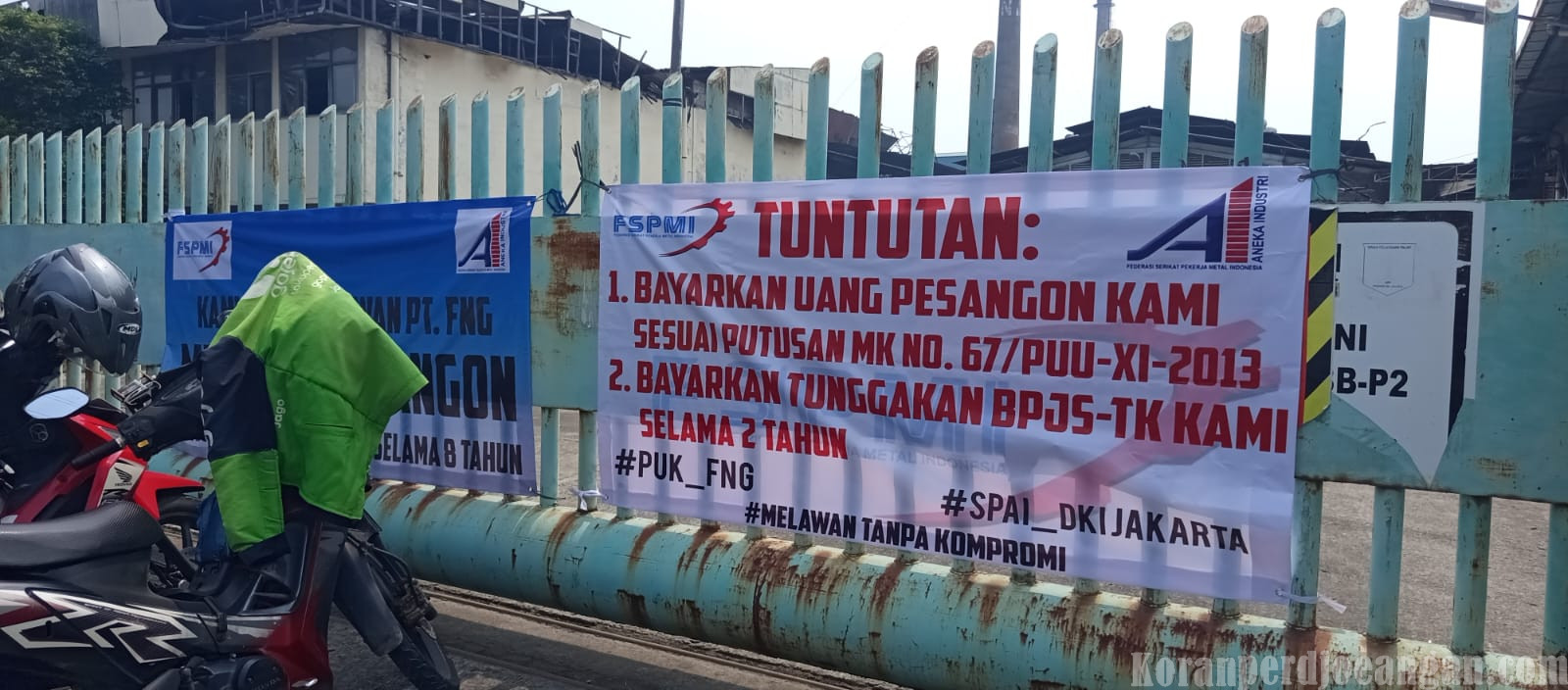 Buruh Eks PT Fng  firna glass Tegaskan Akan Jaga Aset Hingga Hak Pesangon dan BPJS Ketenagakerjaan Dibayarkan