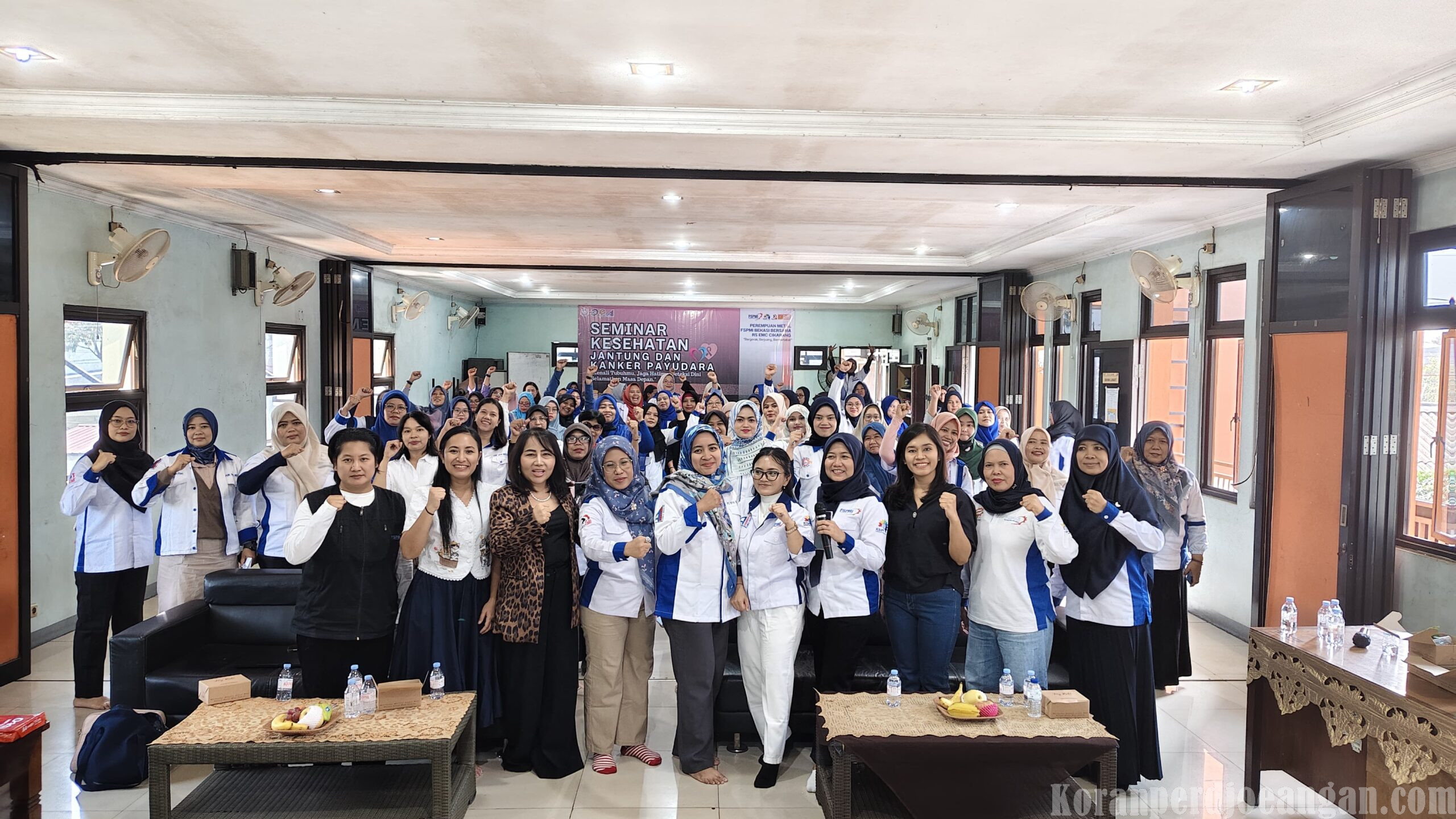 Tingkatkan Pengetahuan Kesehatan, Bidang Perempuan KC dan PC SPA FSPMI Bekasi Adakan Seminar Kesehatan