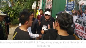 PC SPAI FSPMI Tangerang Bertemu Kanit Reskrim Polres Metro Tangerang Kota, Harapkan Solusi Penyelesaian Konflik PT Molex Ayus