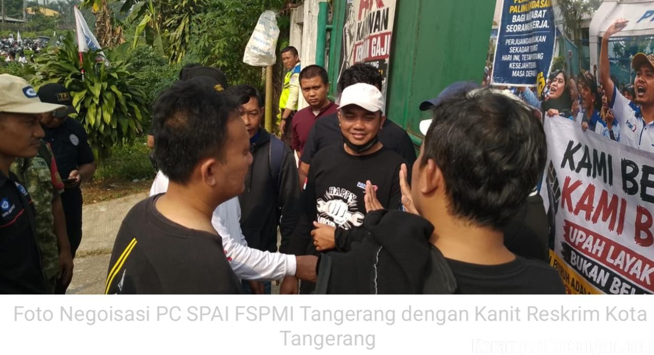 PC SPAI FSPMI Tangerang Bertemu Kanit Reskrim Polres Metro Tangerang Kota, Harapkan Solusi Penyelesaian Konflik PT Molex Ayus