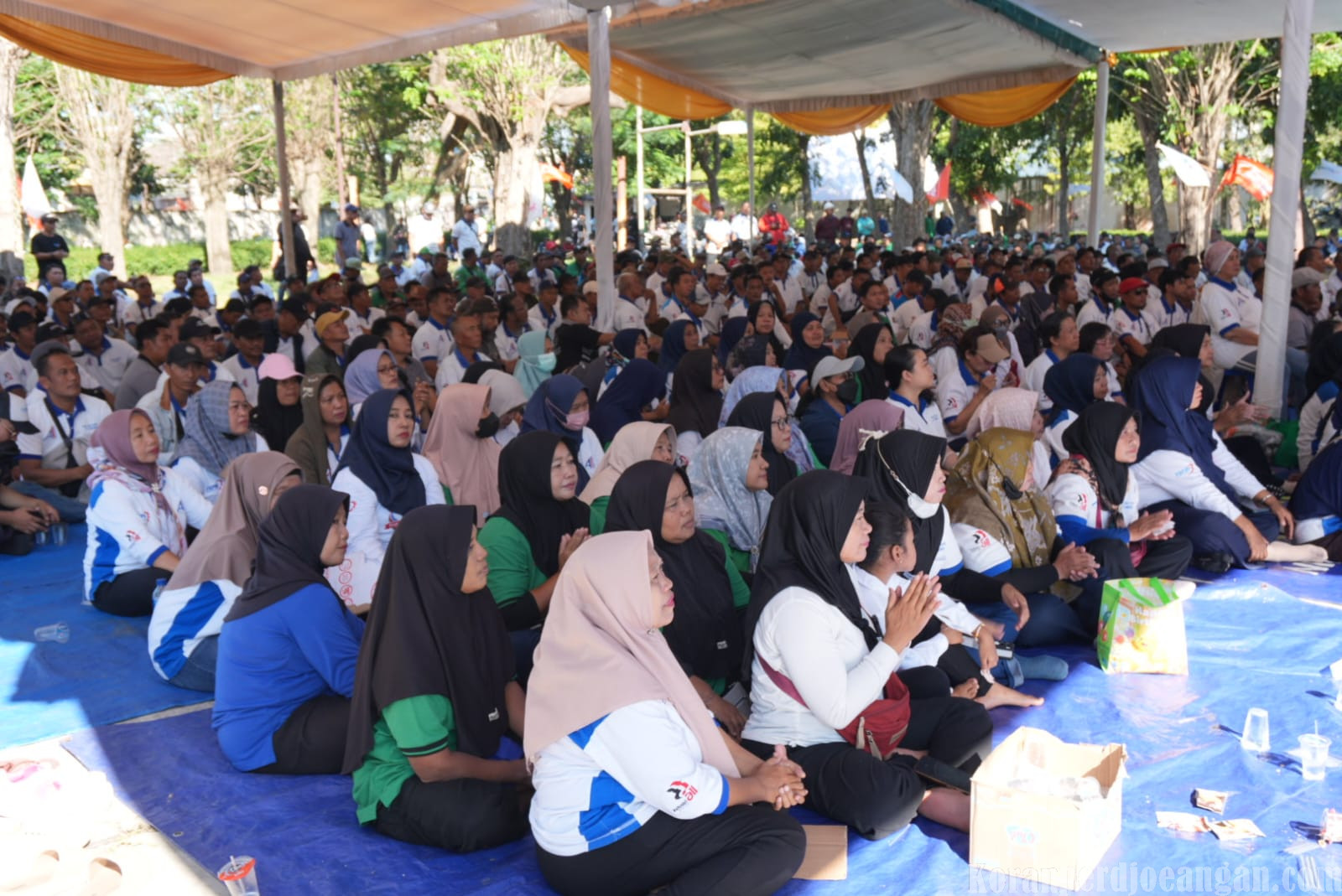 Lagu Internasionale Sambut Kedatangan Said Iqbal di Tengah Ratusan Pekerja PT Pakerin