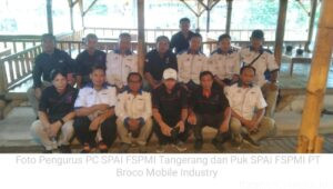 Kunjungan Kerja PC SPAI FSPMI Tangerang ke PUK SPAI FSPMI PT Broco Mobile Industry, Perkuat Hubungan Harmonis Organisasi