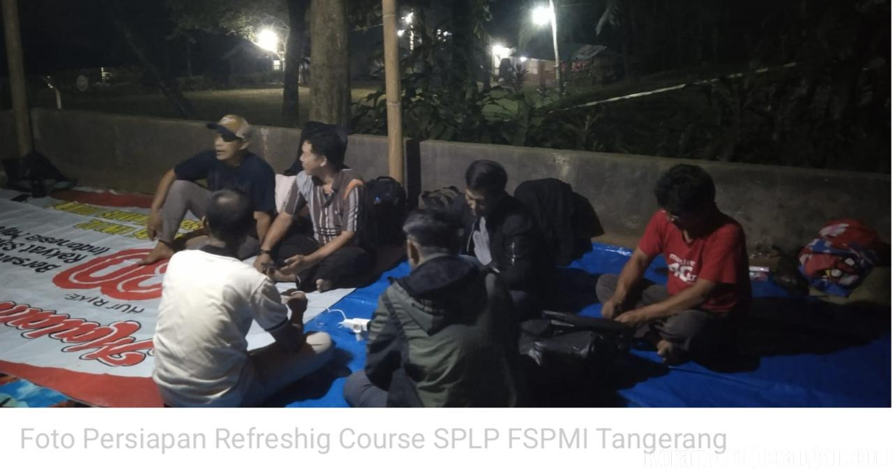 Persiapan Refreshing Course PC SPLP FSPMI Tangerang Dimulai, Panitia Mulai Bekerja Sejak Malam Hari