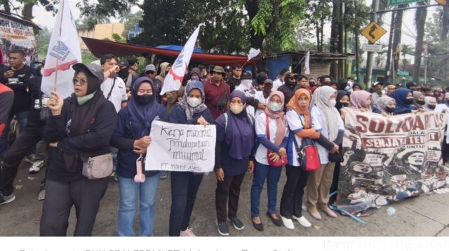 PUK SPAI FSPMI PT Molex Ayus Tutup Gerbang Perusahaan, Tuntut Pemenuhan Hak Normatif Pekerja