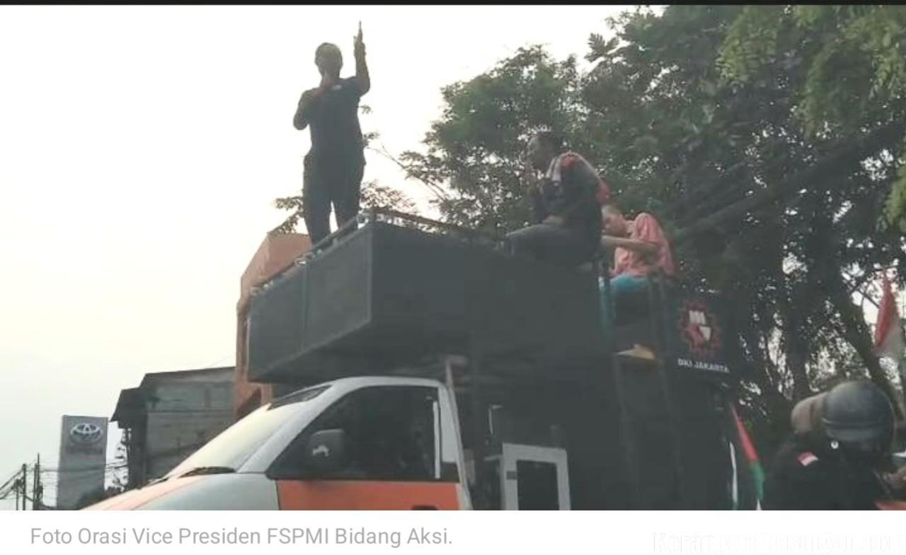 Sekretaris Umum SPAI FSPMI Hadiri Aksi PUK SPAI FSPMI PT Molex Ayus, Tegaskan Konsistensi dalam Perjuangan Upah Layak