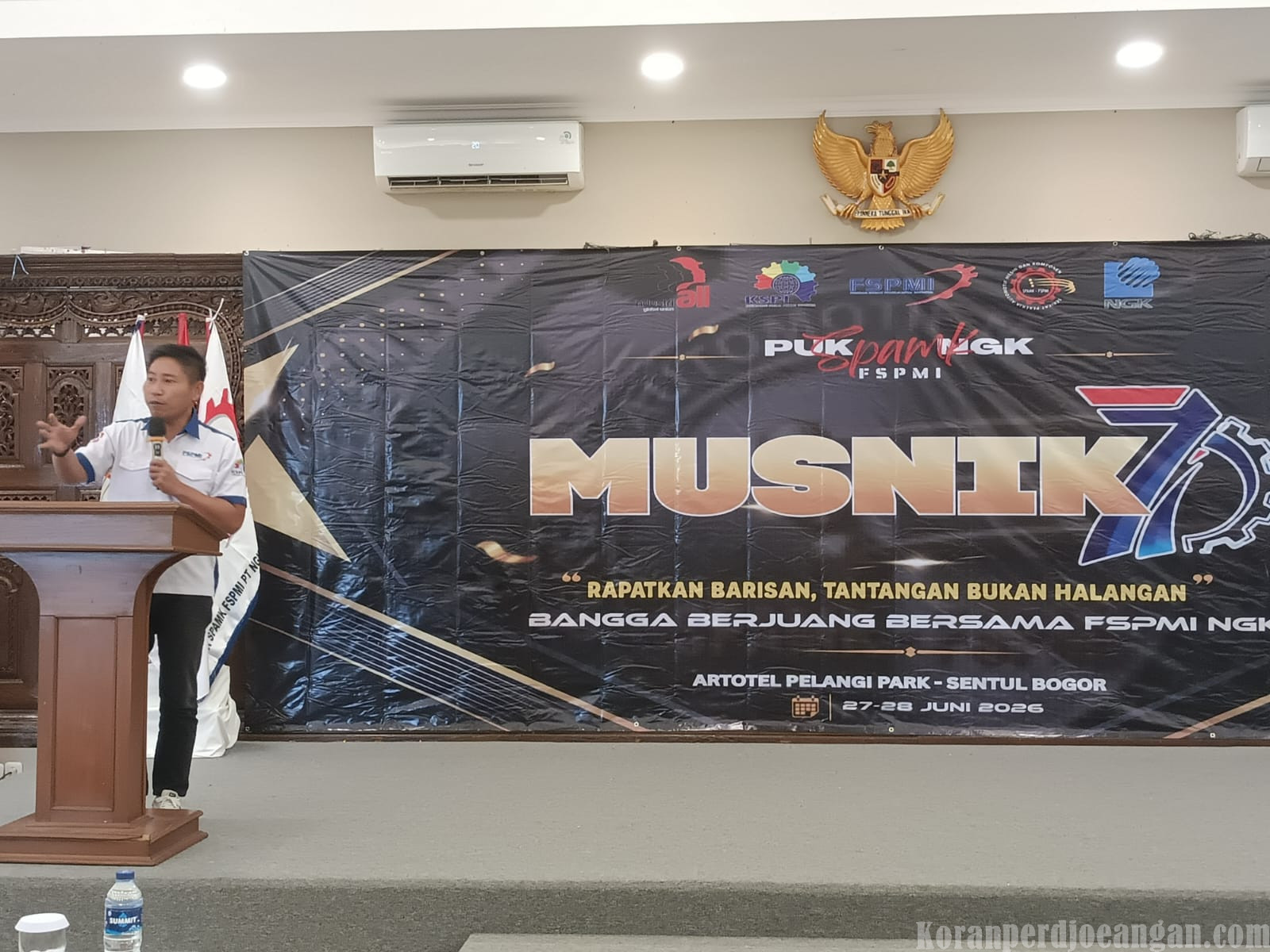Hadiri Musnik VII PUK SPAMK FSPMI PT NGK Ceramic, Presiden FSPMI Tegaskan Jaga Persatuan dan Militansi