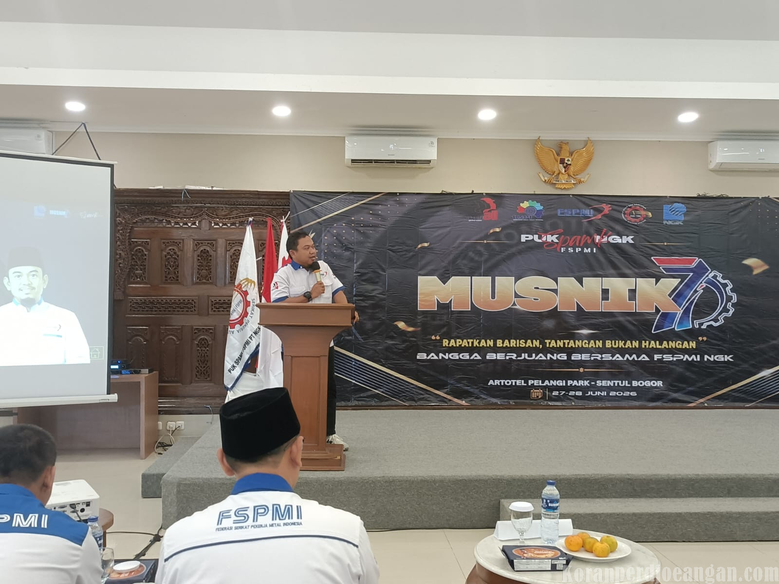 Ketua Umum PP SPAMK FSPMI Tekankan Pentingnya Manajemen Organisasi dalam Musnik VII PUK NGK Ceramic