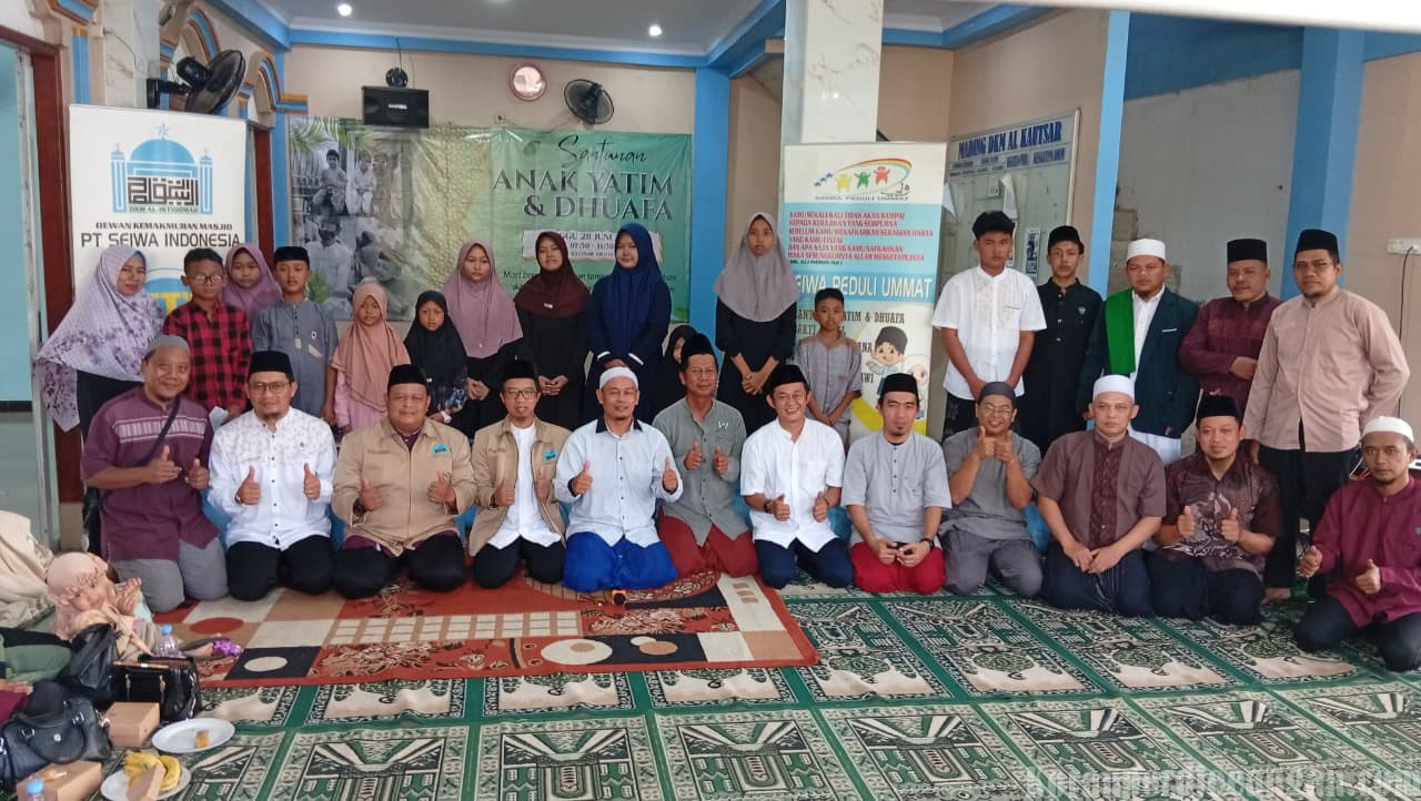 PUK SPAMK FSPMI PT. Seiwa Indonesia & DKM Al-Istiqomah Salurkan Santunan untuk Anak Yatim Piatu