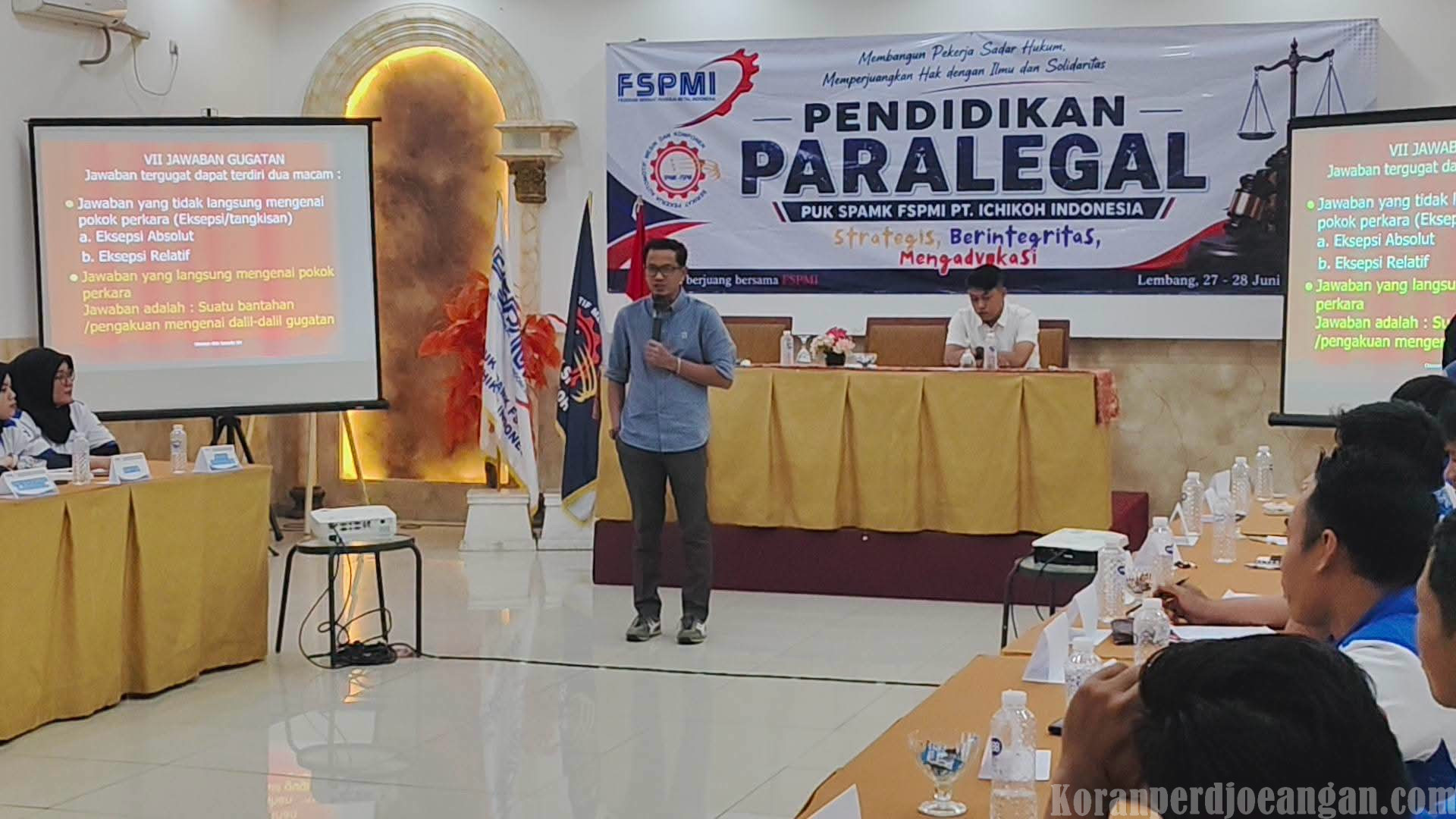 Membangun Pekerja Sadar Hukum, PUK SPAMK FSPMI PT Ichikoh Indonesia Gelar Pendidikan Paralegal