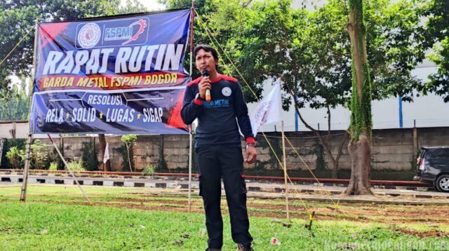 Pangkorda Garda Metal FSPMI Bogor Serukan Militansi Hadapi Agenda Perjuangan Buruh
