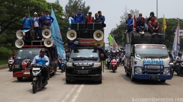 FSPMI Bekasi Serukan Aksi Unjuk Rasa Tolak Mutasi Ilegal & Diskriminasi PUK di PT. Wang Sarimulti Utama