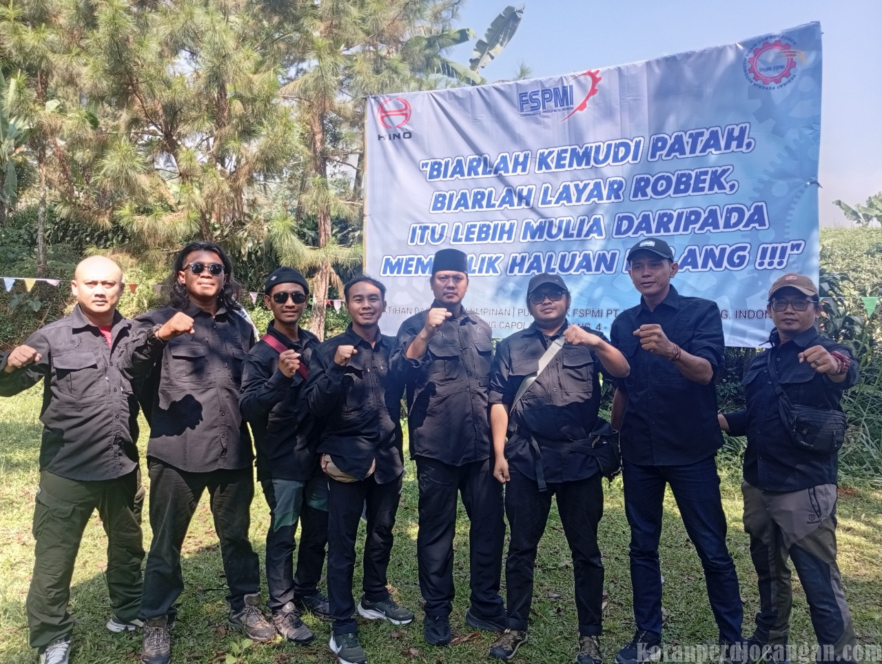 Tempa Jiwa Pemimpin, Serikat FSPMI PT HMMI Gelar Latihan Dasar Kepemimpinan di Subang