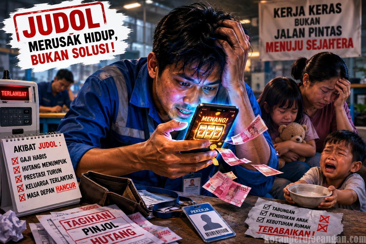 Ketika Judol Menggerogoti Gaji dan Semangat Kerja Buruh, Keluarga Jadi Korban