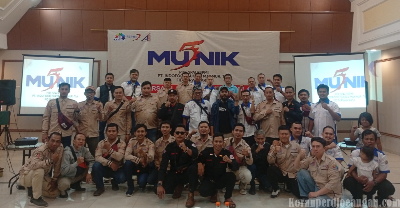 Musnik V Serikat Pekerja FSPMI PT Indofood Sukses Makmur Tbk FID Purwakarta Tetapkan Susunan Pengurus 2026-2029