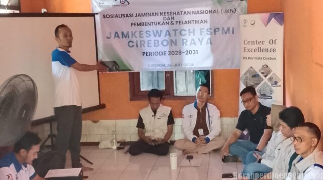Perkuat Advokasi Kesehatan Buruh, Ketua KC FSPMI Cirebon Raya Asep Feddy Hartono Kukuhkan Jamkeswatch Periode 2026–2031
