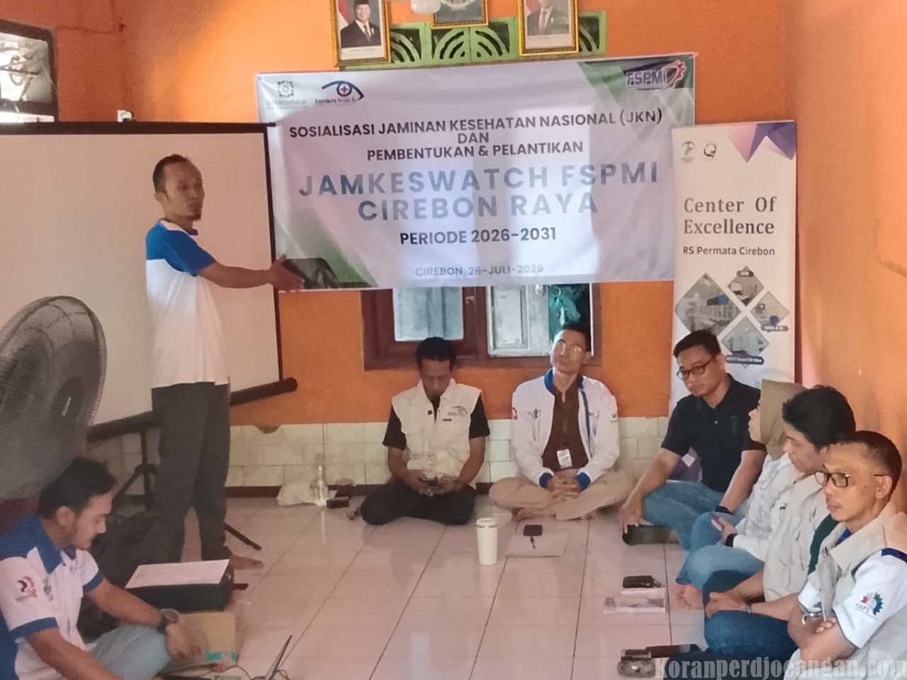 Perkuat Advokasi Kesehatan Buruh, Ketua KC FSPMI Cirebon Raya Asep Feddy Hartono Kukuhkan Jamkeswatch Periode 2026–2031