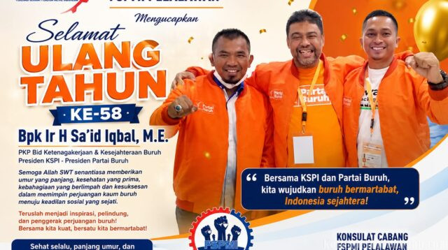 Yudi Efrizon: HUT Ir. H. Said Iqbal Jadi Momentum Perjuangan Buruh Pelalawan