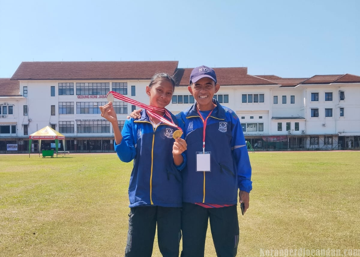 Alysa Apriliana Siswa SDN Palumbon Sari 3 Karawang Raih Emas O2SN Jabar 2026 Cabang Atletik SD