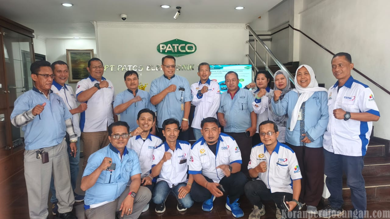 Jalin Komunikasi, PC SPEE FSPMI Bekasi Kunjungi PT. Patco Electronic Technologi