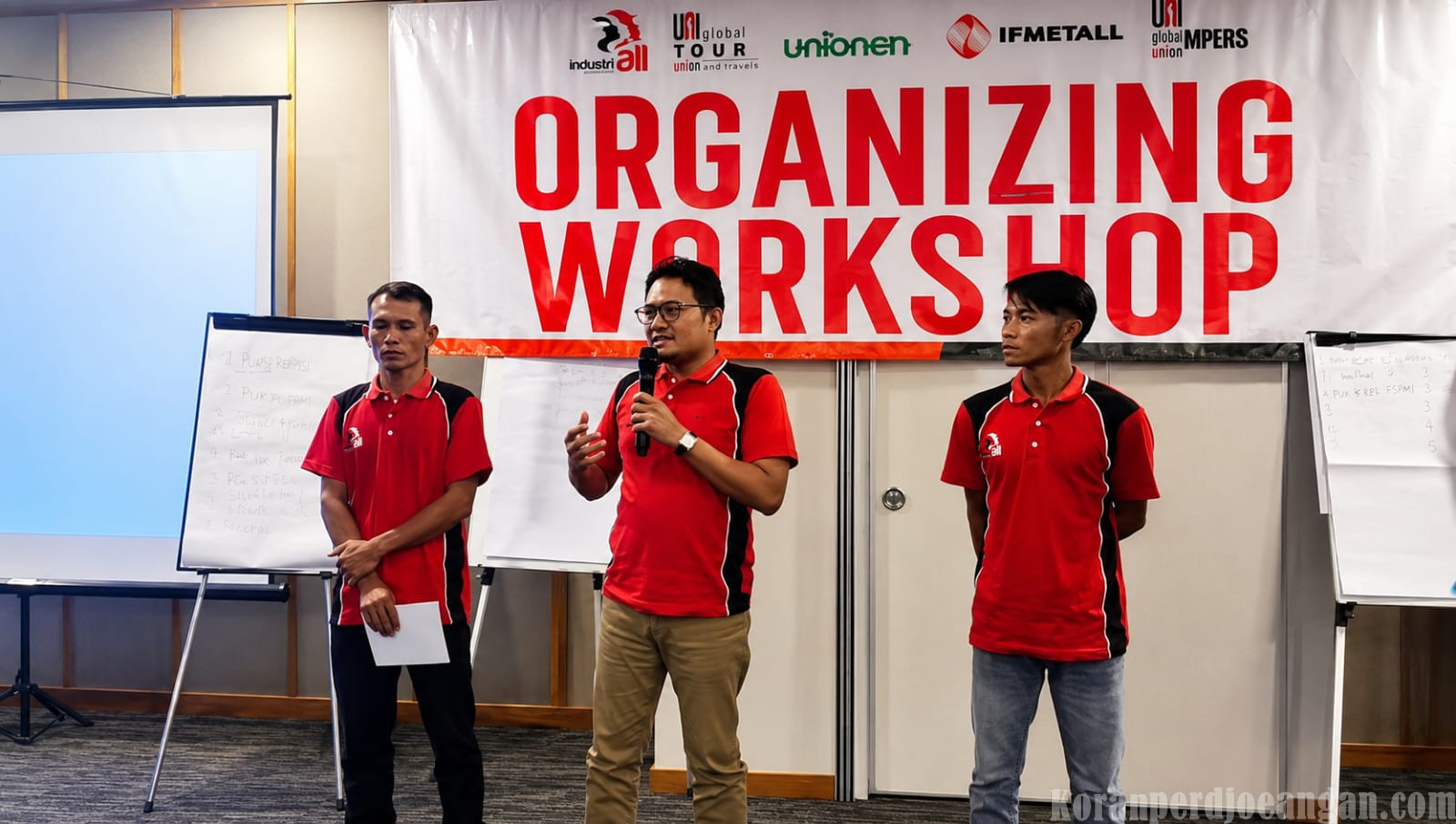 Sekretaris KC FSPMI Pelalawan Paparkan Strategi Pengorganisasian pada Hari Kedua Organizing Workshop IndustriALL