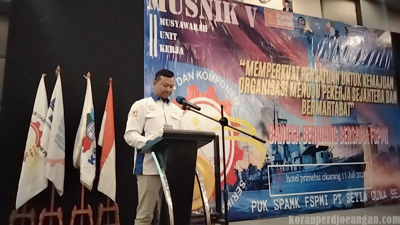 Menuju Pekerja Sejahtera dan Bermartabat, PUK SPAMK FSPMI PT. SGS Gelar Musnik V