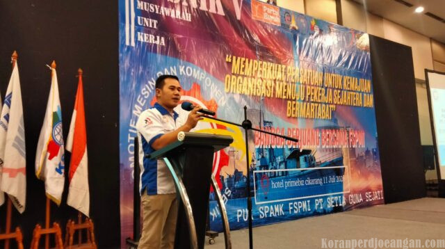 Ini Yang Disampaikan Ketua PUK SPAMK FSPMI PT Setia Guna Sejati dalam Sambutan Musnik V