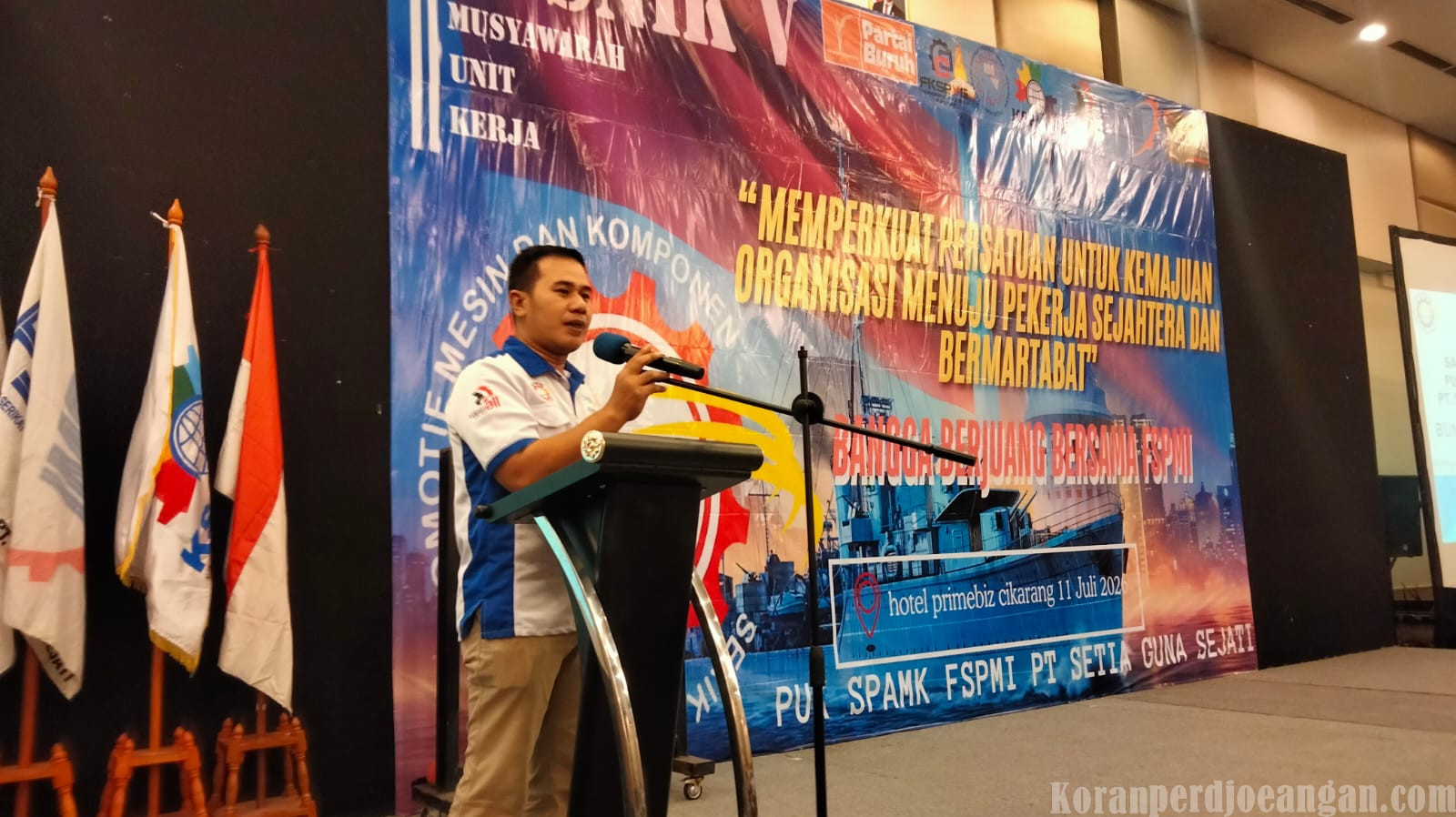 Ini Yang Disampaikan Ketua PUK SPAMK FSPMI PT Setia Guna Sejati dalam Sambutan Musnik V