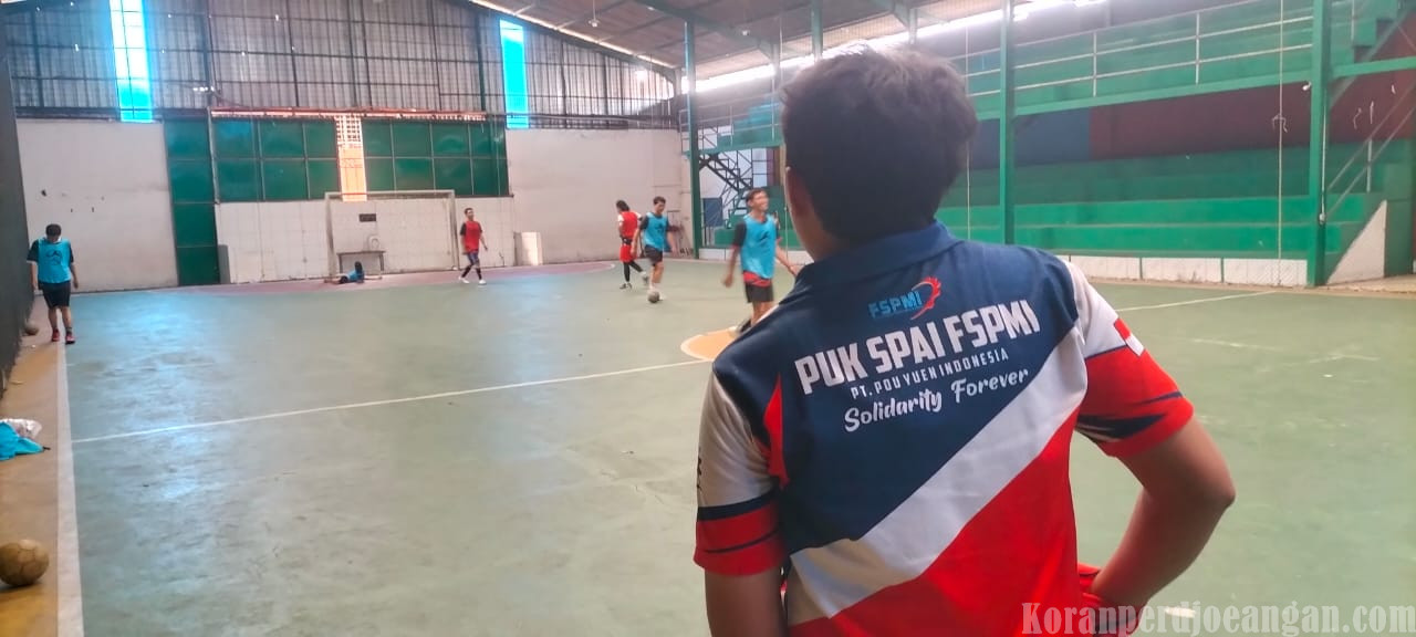 Lewat Futsal, Serikat FSPMI PT Pou Yuen Indonesia Perkuat Silaturahmi dan Jiwa Solidaritas
