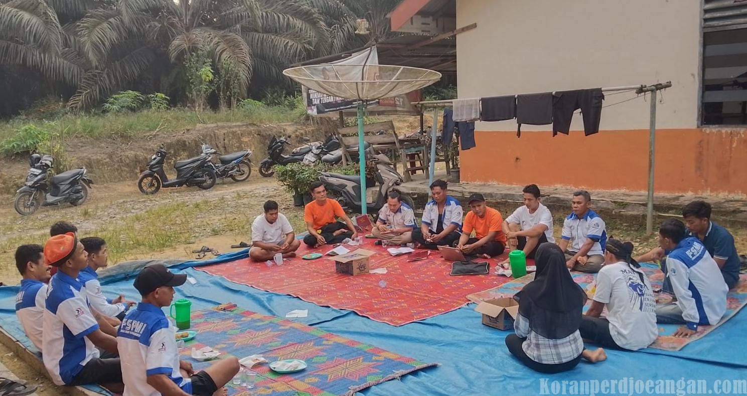Serikat FSPMI PT Musim Mas Kabupaten Pelalawan Gelar Ratin, Perkuat Organisasi dan Bangun Mental Pejuang Anggota