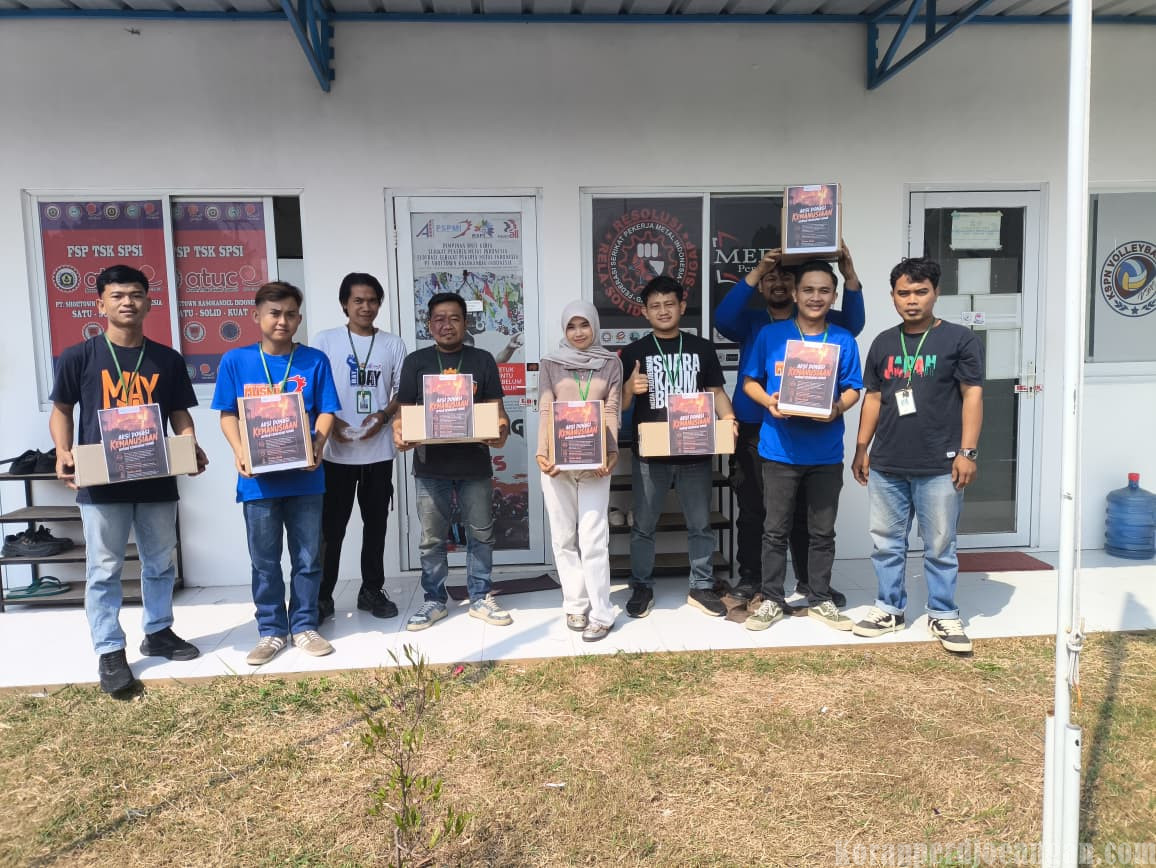 FSPMI PT Shoetown Kasokandel Indonesia Gelar Aksi Donasi Kemanusiaan untuk Korban Kebakaran
