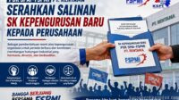 Serikat Pekerja FSPMI PT Rentama Serahkan Salinan SK Kepengurusan Baru kepada Perusahaan