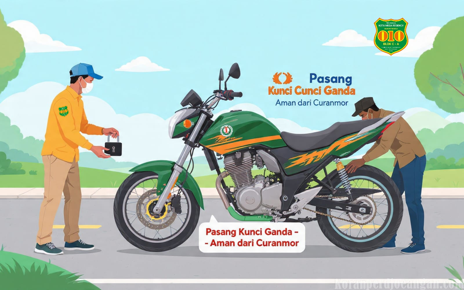 Waspada! Tak Kenal Takut dan Tak Kenal Waktu, Pelaku Curanmor Beraksi di Perumahan Warga
