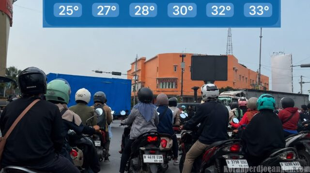 Cuaca Cikarang Panas Menyengat : Suhu Capai 34°C Terasa hingga 38°C, Warga Dihimbau Waspada Dehidrasi