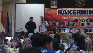 Ketua Serikat Pekerja FSPMI PT SAI Sampaikan Arahan Strategis pada Rakernik III Tahun 2026