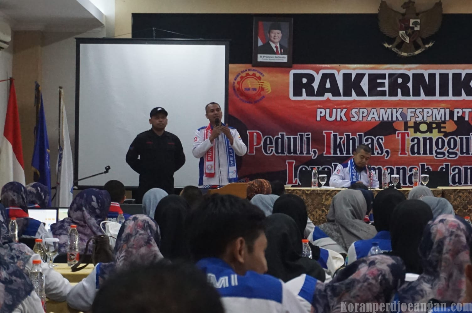 Ketua Serikat Pekerja FSPMI PT SAI Sampaikan Arahan Strategis pada Rakernik III Tahun 2026