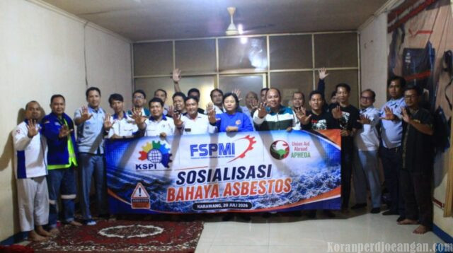KSPI Bersama DPP FSPMI Tingkatkan Kesadaran Pekerja Melalui Sosialisasi Bahaya Asbes di Karawang