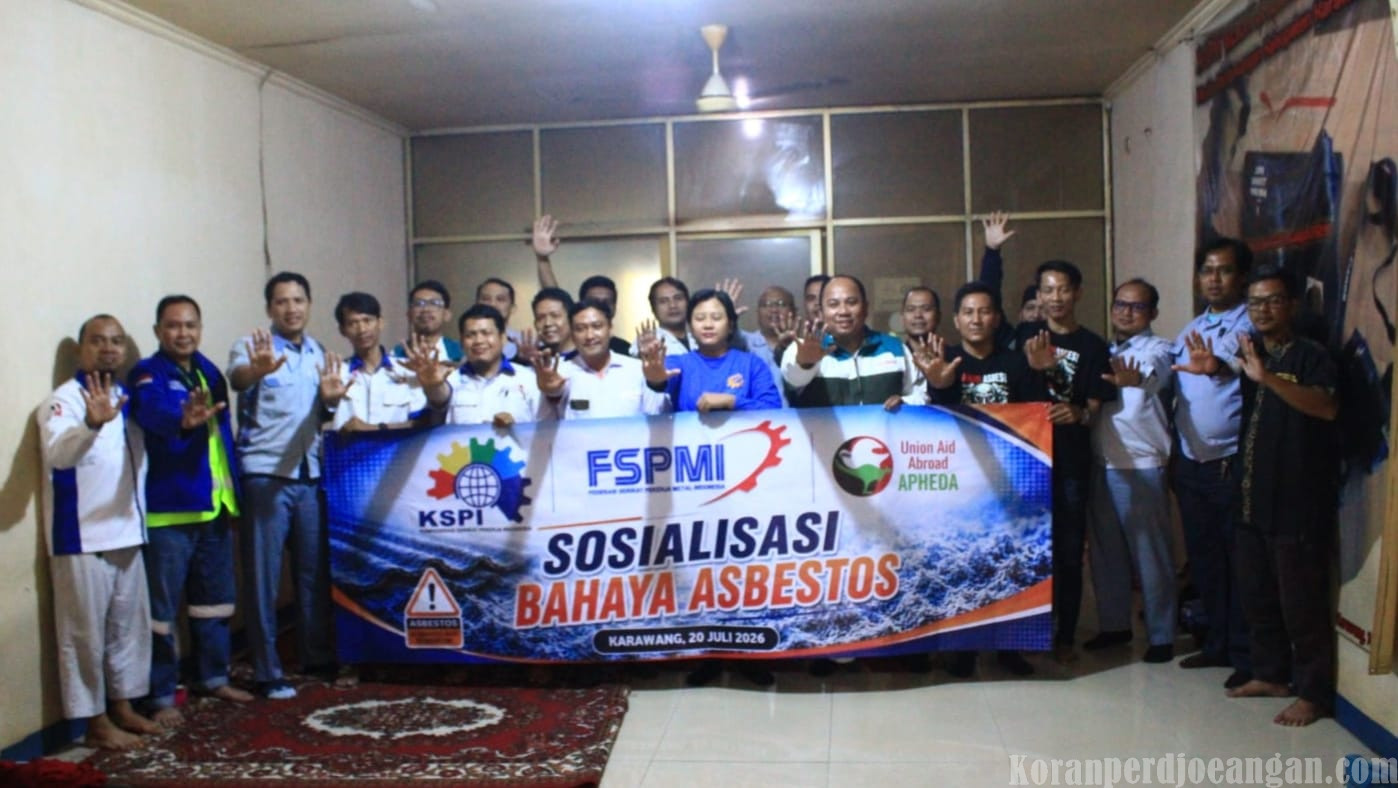 KSPI Bersama DPP FSPMI Tingkatkan Kesadaran Pekerja Melalui Sosialisasi Bahaya Asbes di Karawang