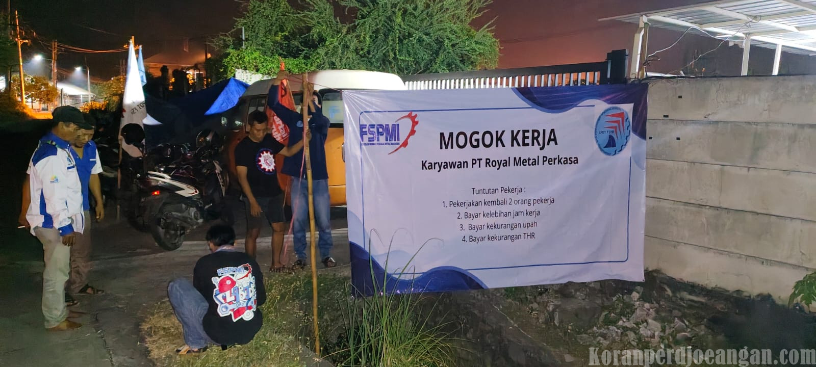Mogok Kerja Pekerja Outsourcing Sektor Migas Desak PT Indojaya Raya Sejahtera dan PT Royal Metal Perkasa Penuhi Hak Normatif