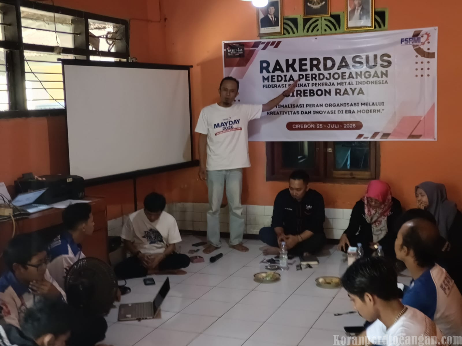 Pasca Kongres VII FSPMI, Media Perdjoeangan Cirebon Raya Gelar Rakerdasus