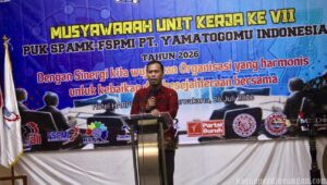 Asmat Serum Ajak Perkuat Sinergi, MUSNIK VII PUK SPAMK FSPMI PT Yamatogomo Indonesia Resmi Digelar