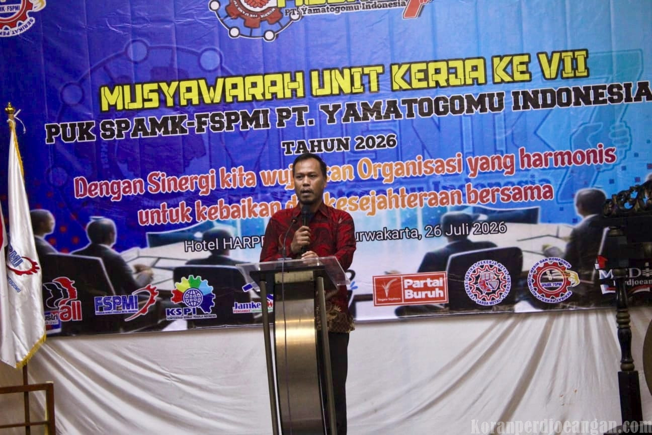 Asmat Serum Ajak Perkuat Sinergi, MUSNIK VII PUK SPAMK FSPMI PT Yamatogomo Indonesia Resmi Digelar