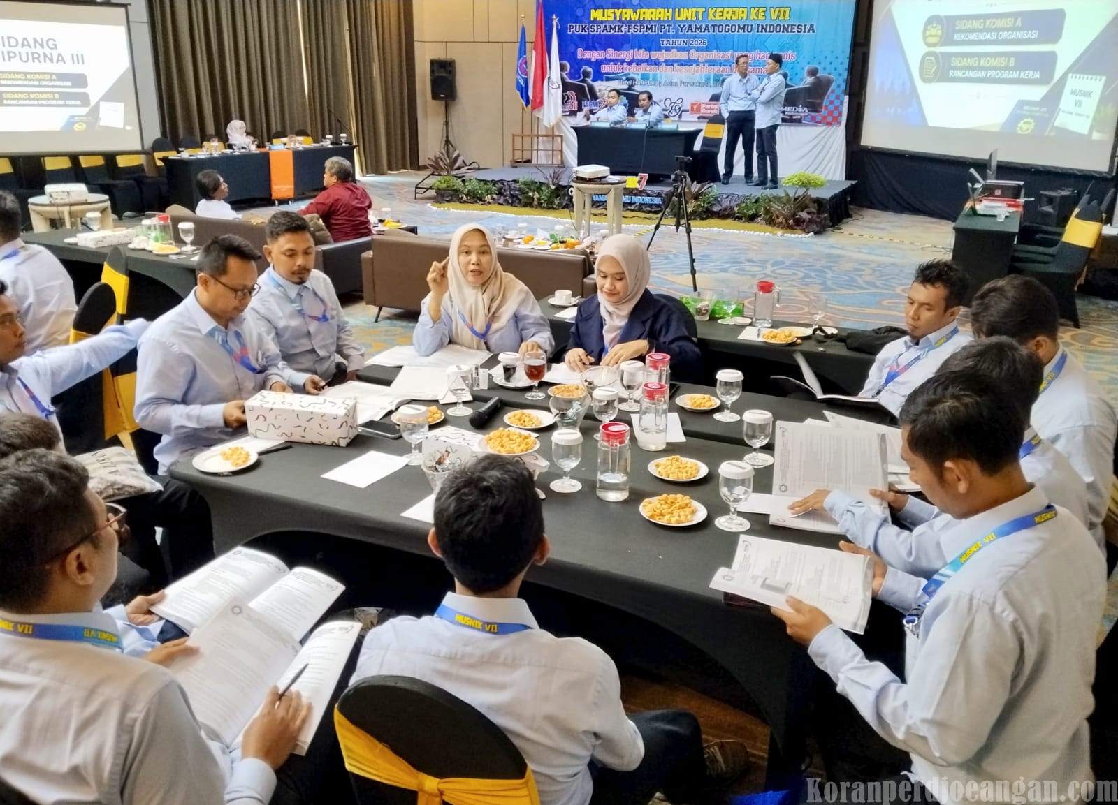 Rapat Komisi MUSNIK VII PUK SPAMK FSPMI PT Yamatogomu Indonesia Bahas Program Kerja dan Peraturan Organisasi