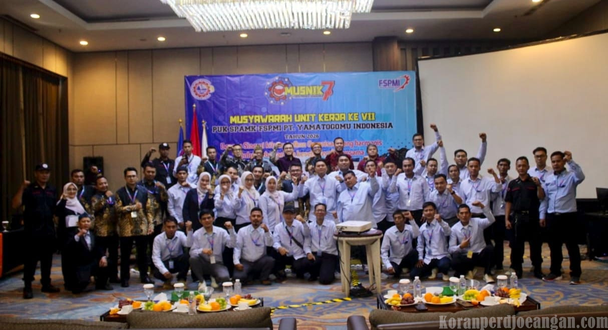 MUSNIK VII PUK SPAMK FSPMI PT Yamatogomu Indonesia Digelar di Hotel Harper Purwakarta, Teguhkan Harmonisasi Organisasi
